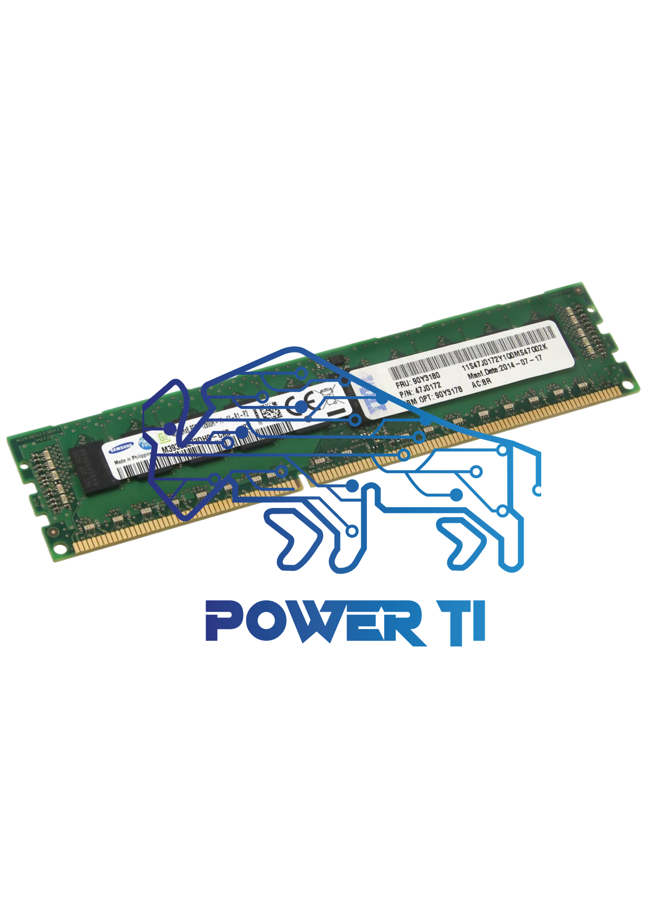 IBM Memoria Servidor 4GB 1x4GB PC3-12800 DDR3 X3100 M4 | 90Y3178 90Y3180