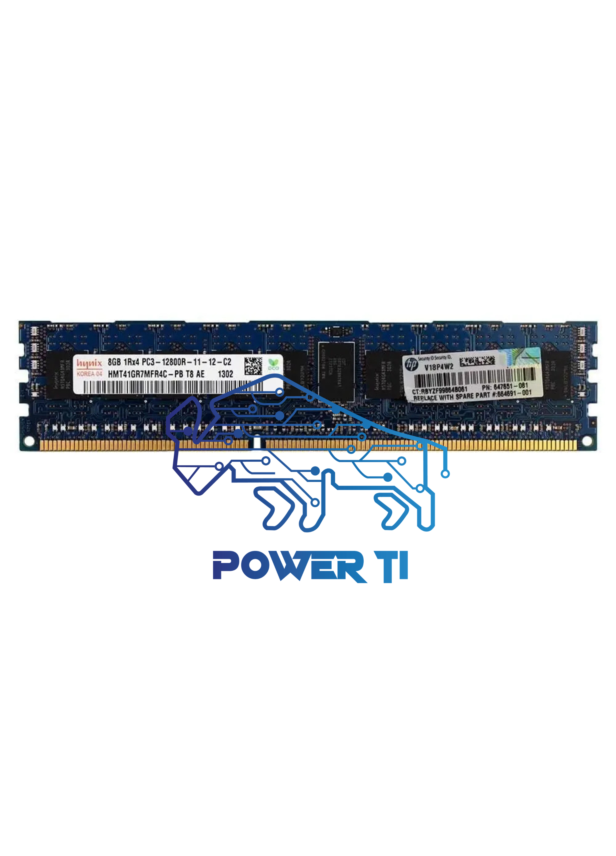 HP Memoria 8GB PC3-12800R | 647899-B21 664691-001 647651-081